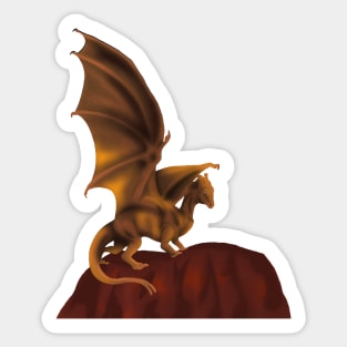 Dragonriders of Pern Brown Dragon Sticker